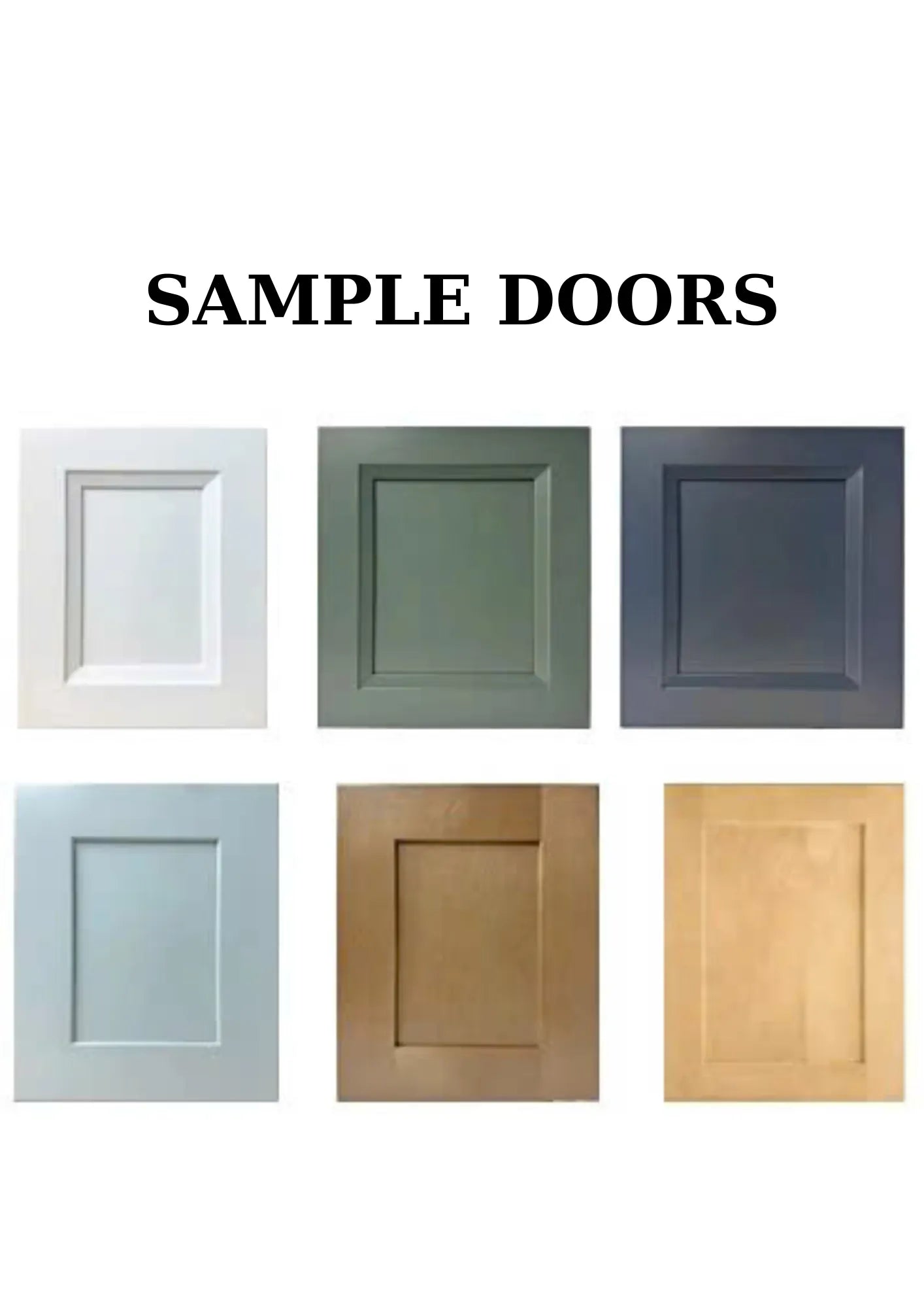 Cabinet sample doors