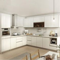 Frameless Gloss White Sink Base With Double Doors and Double Dummy Drawer Vanity Sink Base