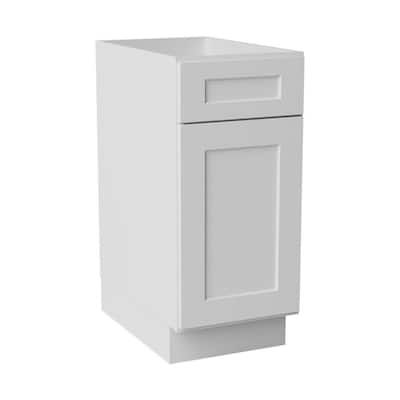 White Shaker 18"W x 29-1/2"H Two Drawer Document File Base Cabinet