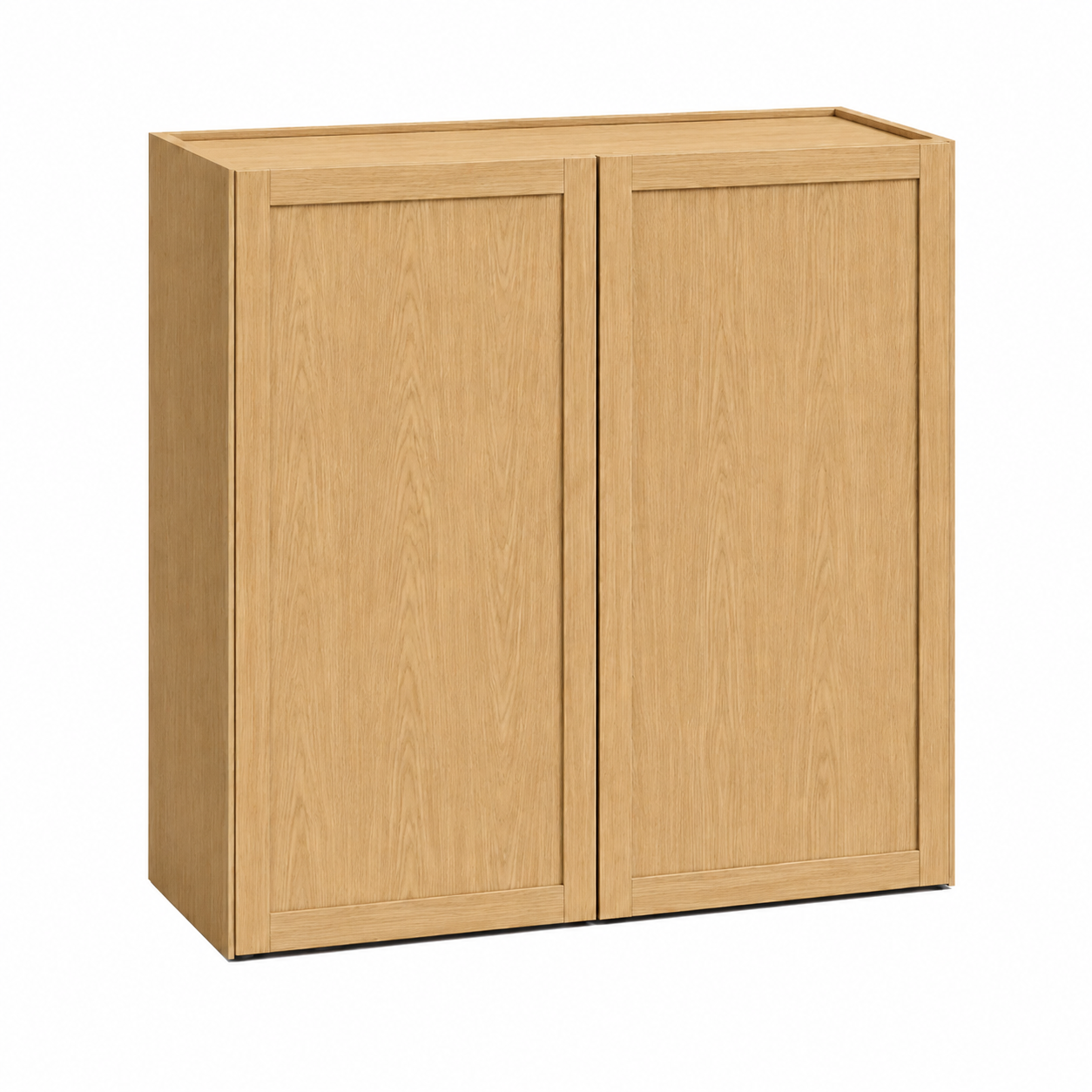 Slim Shaker Oak 30″ H Double Doors Wall Cabinet