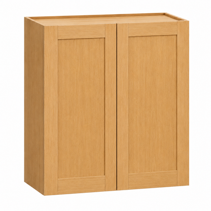 English Toffee Shaker 42″ H Double Door Wall Cabinet