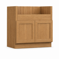 English Toffee Shaker Farmhouse Sink Base Cabinet – 2 Doors
