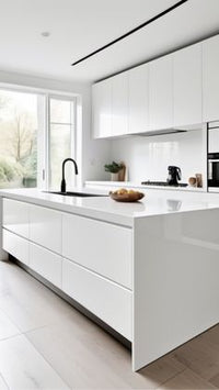 Frameless Gloss White Blind Corner Base Cabinet (Reversible Door)