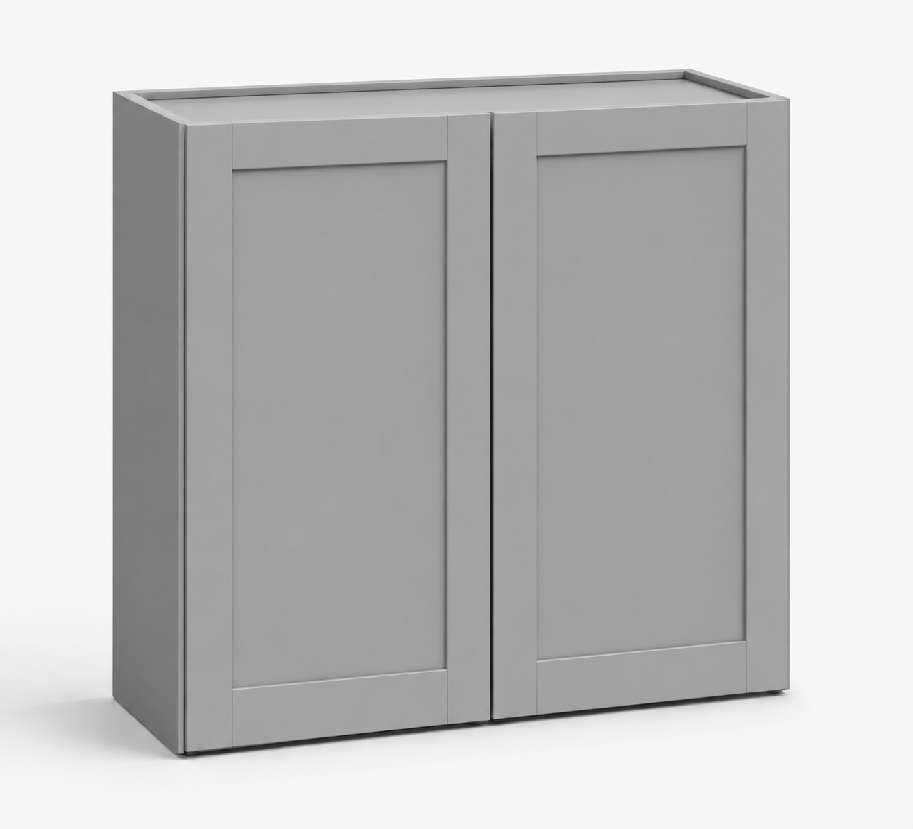 Gray Shaker 30″ H Double Door Wall Cabinet