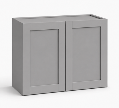 Gray Shaker 24″ H Double Doors Bridge Cabinet
