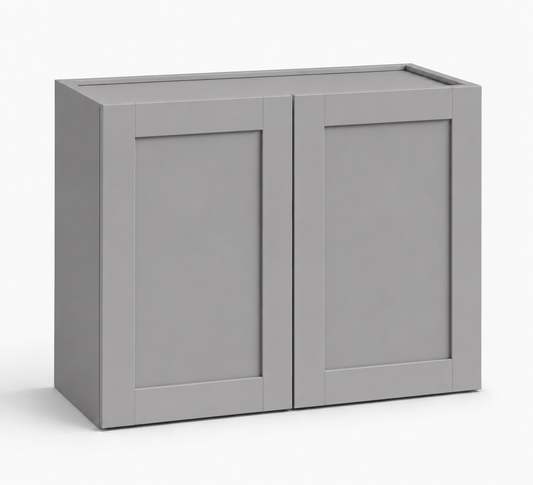 Gray Shaker 24″ H Double Doors Bridge Cabinet