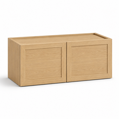 Slim Shaker Oak 15″ H Double Doors Wall Cabinet