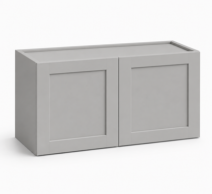 Gray Shaker 18″ H Double Doors Bridge Cabinet