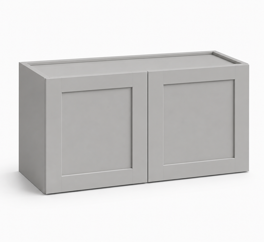 Gray Shaker 18″ H Double Doors Bridge Cabinet
