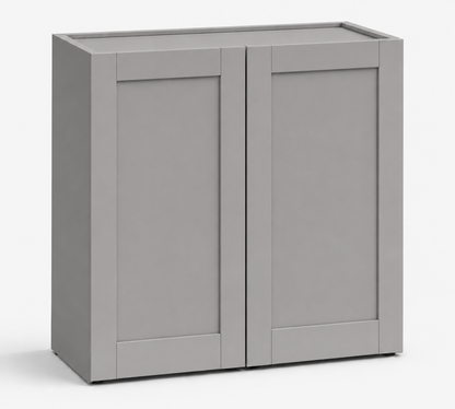 Gray Shaker 36″ H Double Door Wall Cabinet
