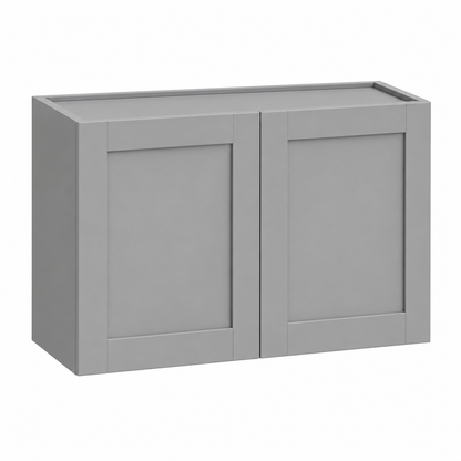 Gray Shaker 18″ H Double Doors Bridge Cabinet