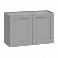 Gray Shaker 18″ H Double Doors Bridge Cabinet