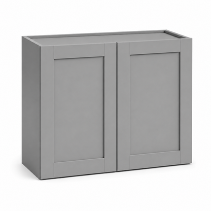 Gray Shaker 24″ H Double Doors Bridge Cabinet