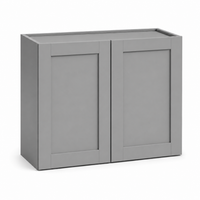 Gray Shaker 24″ H Double Doors Bridge Cabinet