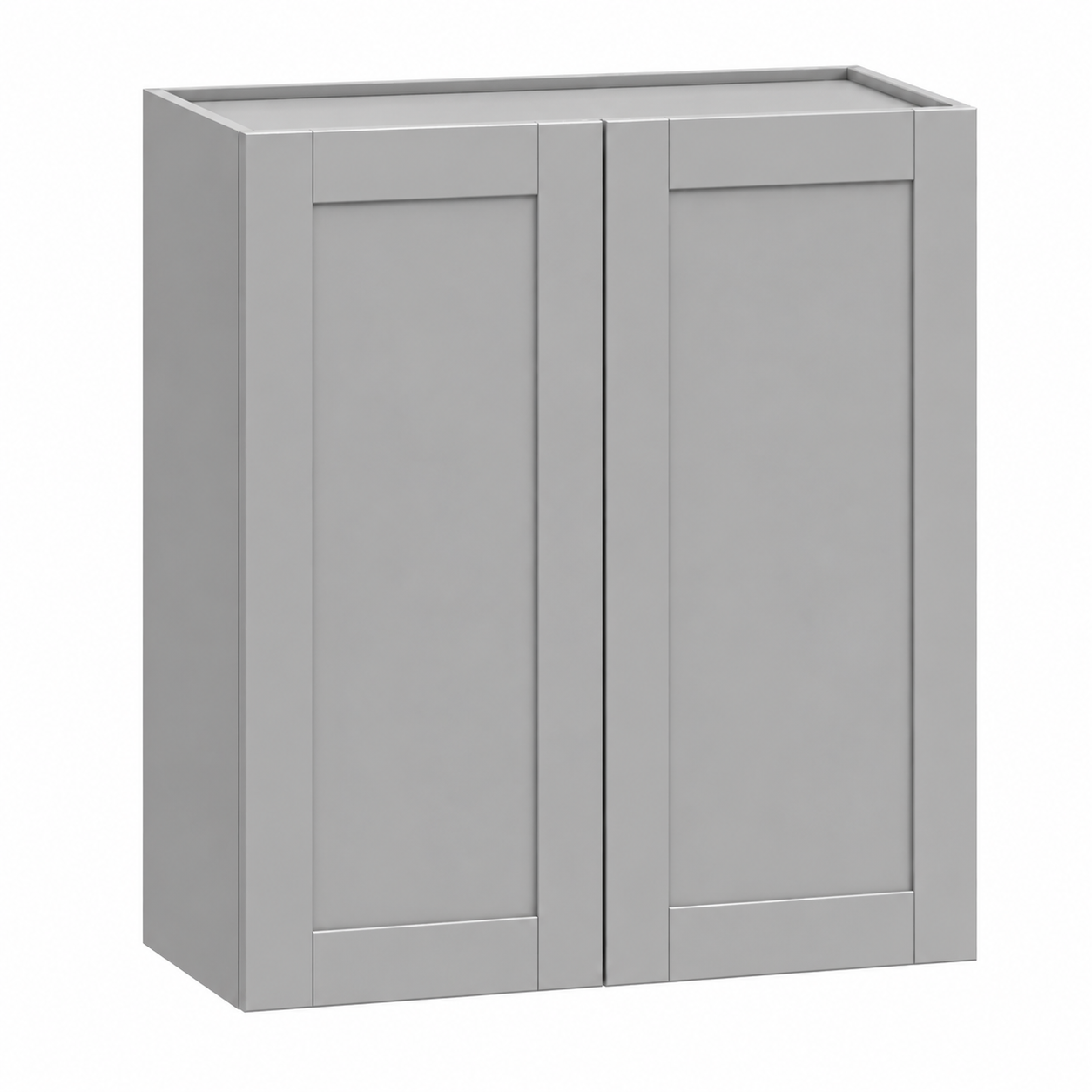 Gray Shaker 42″ H Double Door Wall Cabinet