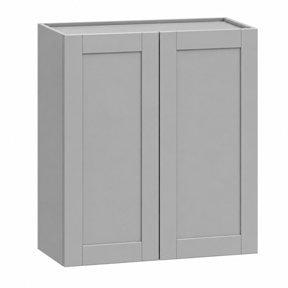 Gray Shaker 42″ H Double Door Wall Cabinet