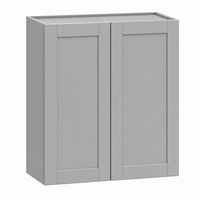 Gray Shaker 42″ H Double Door Wall Cabinet