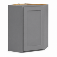 Gray Shaker Wall Diagonal Corner Cabinet – 27