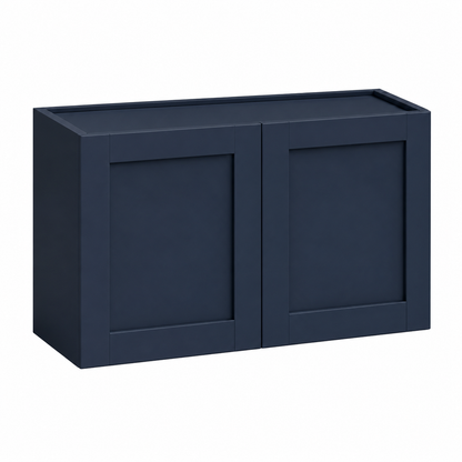 Navy Blue Shaker 18″ H Double Doors Bridge Cabinet