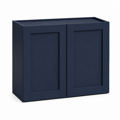 Navy Blue Shaker 24″ H Double Doors Bridge Cabinet