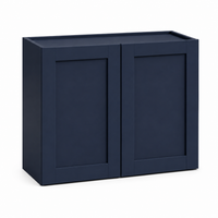 Navy Blue Shaker 24″ H Double Doors Bridge Cabinet