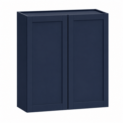 Navy Blue Shaker 42″ H Double Door Wall Cabinet