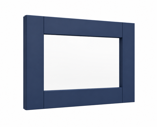 Navy Blue Shaker 12"H Single Glass Door