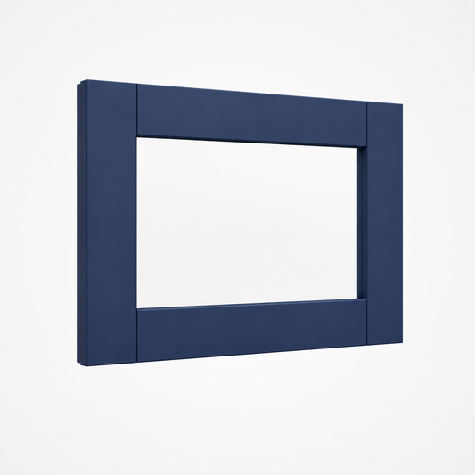 Navy Blue Shaker 15"H Single Glass Door