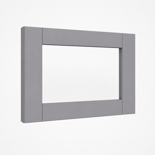 Gray Shaker 12"H Single Glass Door