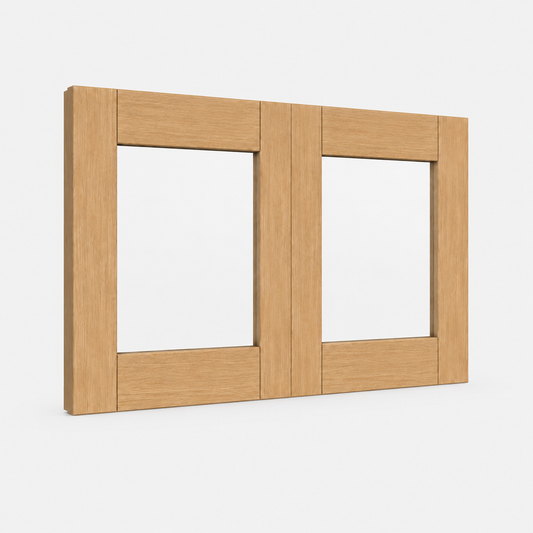 English Toffee Shaker 12"H Double Glass Door