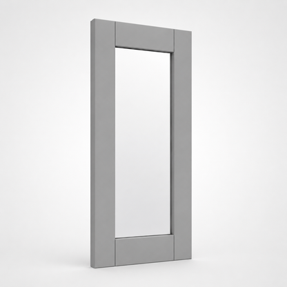 Gray Shaker 14 1/2"W Glass Door