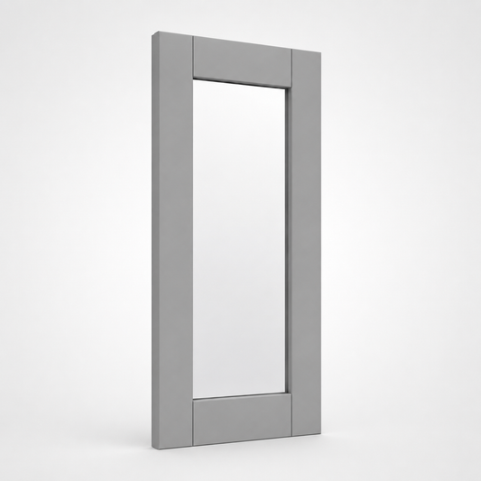 Gray Shaker 14 1/2"W Glass Door
