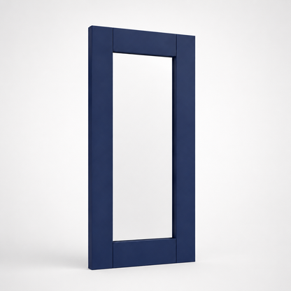 Navy Blue Shaker 14 1/2"W Glass Door