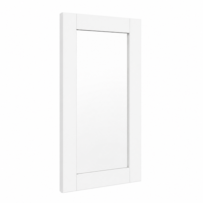 White Shaker 30"H Glass Door