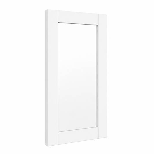 White Shaker 30"H Glass Door
