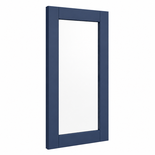 Navy Blue Shaker 42"H Glass Door