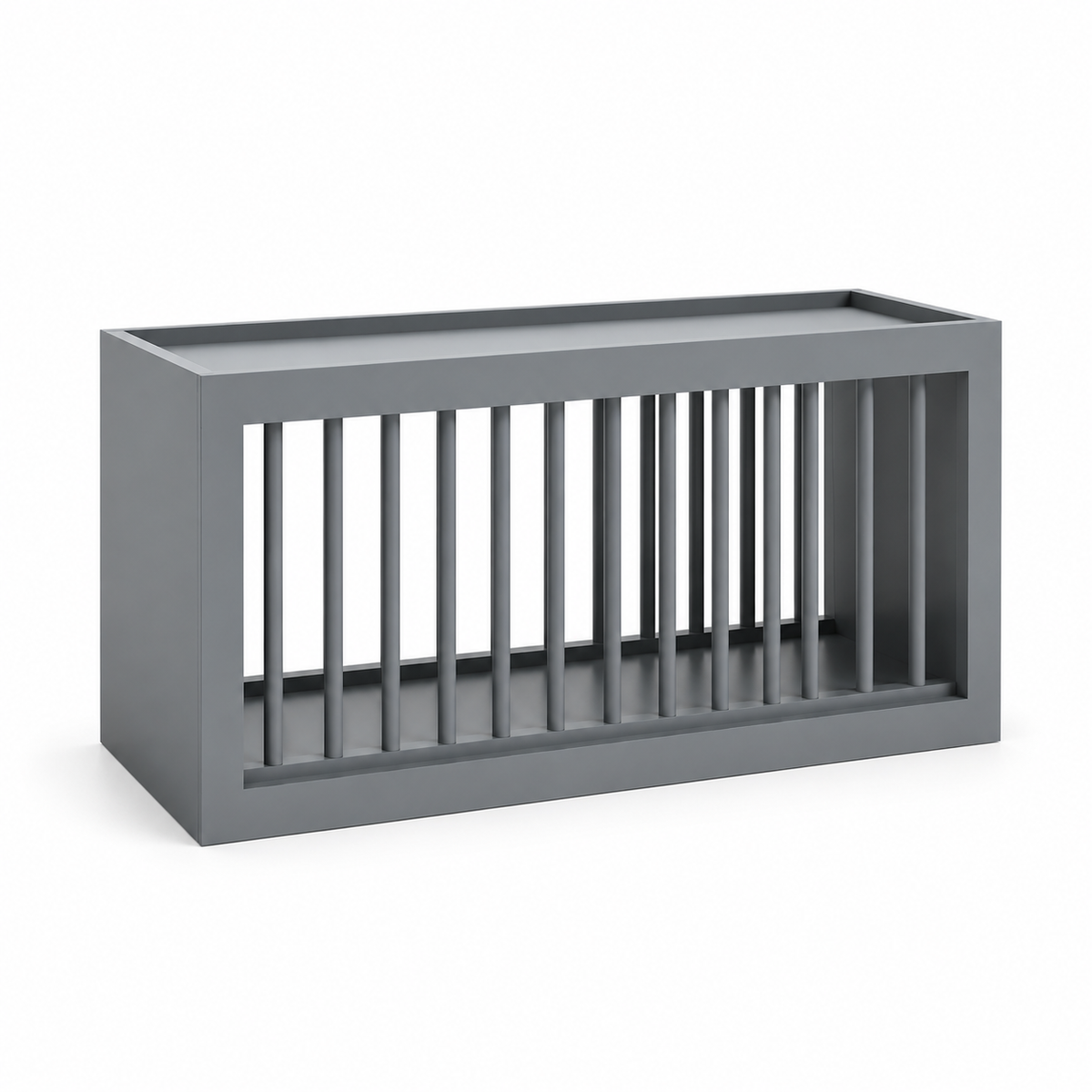 Gray Shaker Wall Plate Rack Cabinet - 30