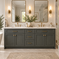 Double Shaker Smokey Ash Sample Door