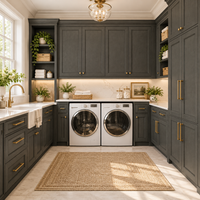 Double Shaker Smokey Ash Sample Door
