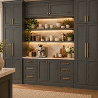 Double Shaker Smokey Ash Sample Door