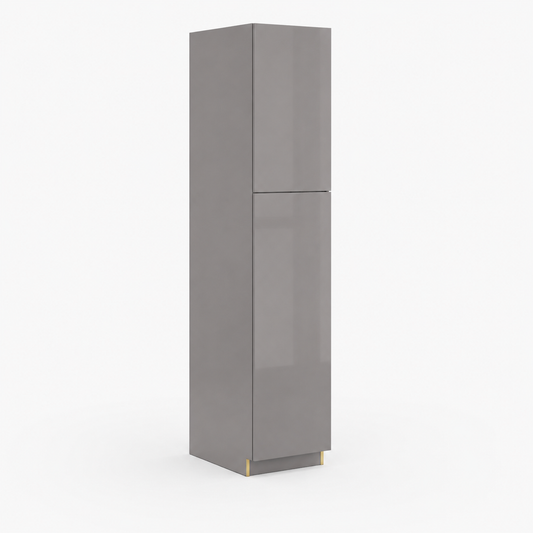 Tall gray cabinet on a white background |USA Cabinets Outlet |