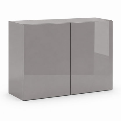 High Gloss Gray 24″ H Double Doors Wall Cabinet