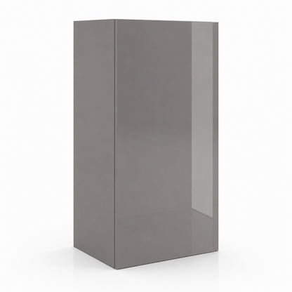 High Gloss Gray 30″ H Single Door Wall Cabinet