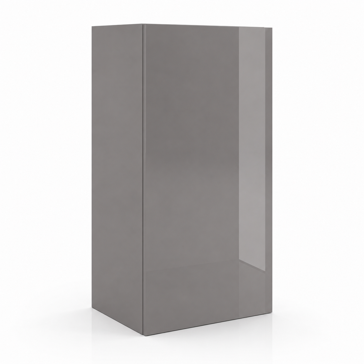 High Gloss Gray 30″ H Single Door Wall Cabinet