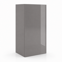 High Gloss Gray 30″ H Single Door Wall Cabinet