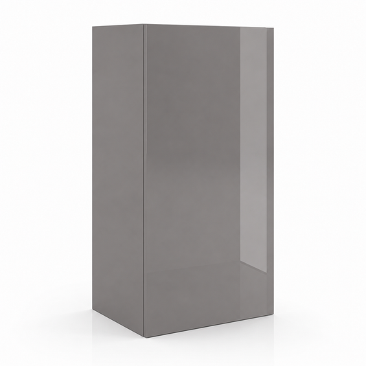 High Gloss Gray 30″ H Single Door Wall Cabinet