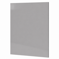 High Gloss Gray Base Decorative Door Panel