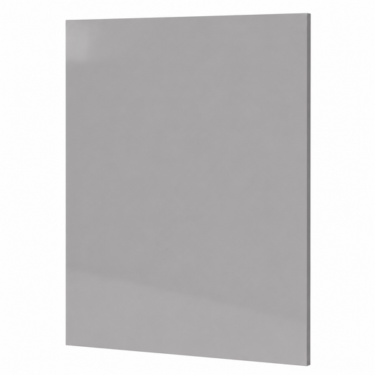 High Gloss Gray Base Decorative Door Panel