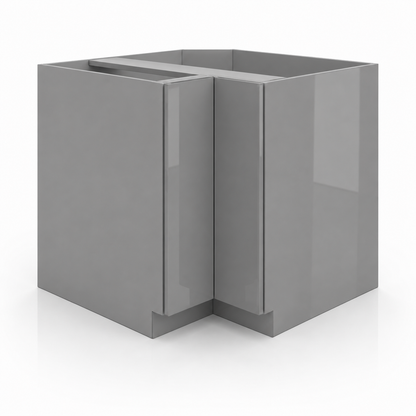 High Gloss Gray Easy Reach Base Cabinet