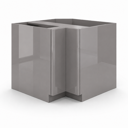 High Gloss Gray Easy Reach Base Cabinet